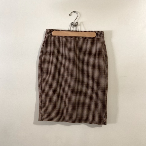 Banana Republic Plaid Checkered Pencil Skirt - Picture 1 of 10
